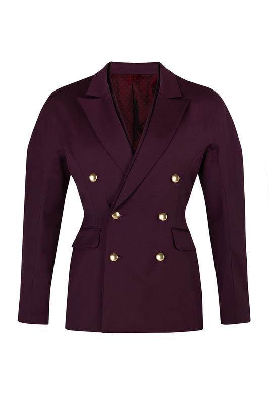 Classic Double Breased Tailored Jacket "Power Suits"